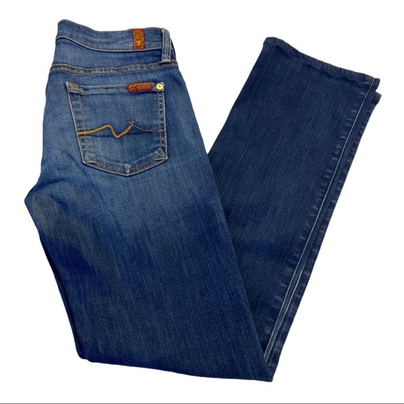 7 For All Mankind Women’s Size 26 Blue Jeans - Picture 1 of 7